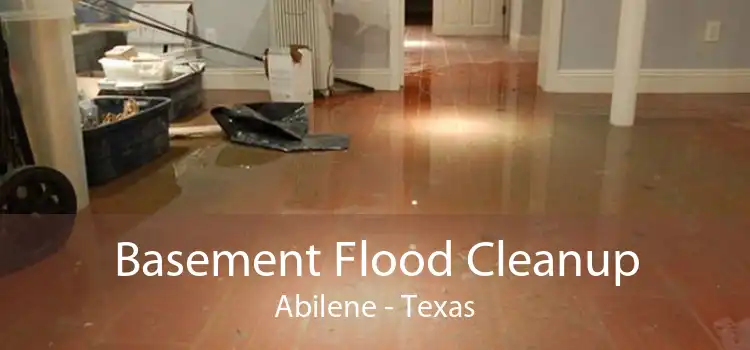 Basement Flood Cleanup Abilene - Texas