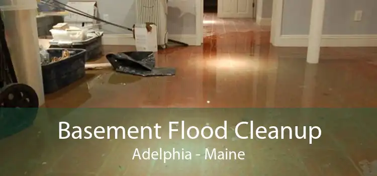Basement Flood Cleanup Adelphia - Maine