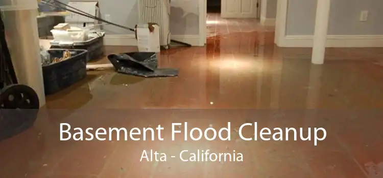 Basement Flood Cleanup Alta - California