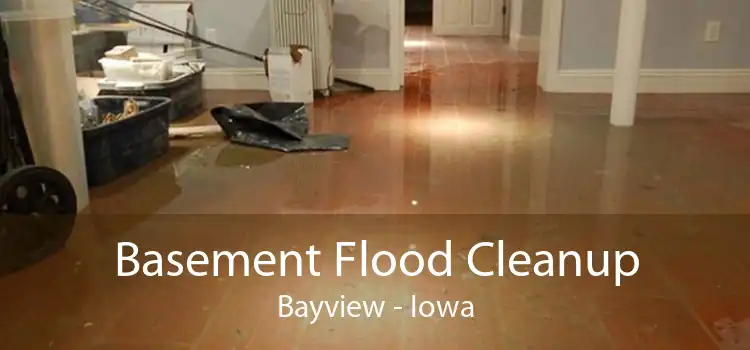 Basement Flood Cleanup Bayview - Iowa