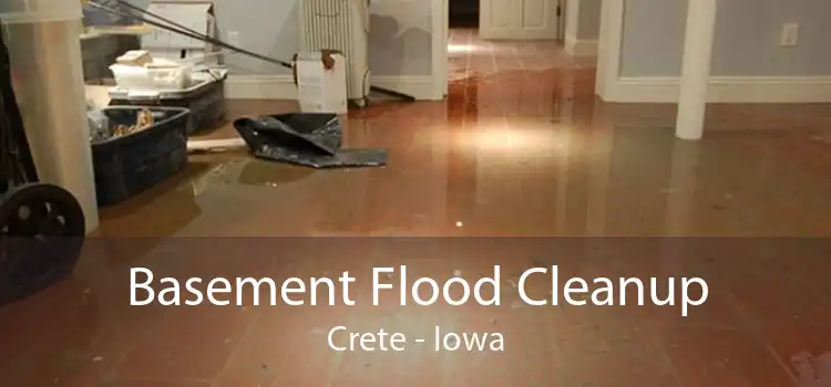 Basement Flood Cleanup Crete - Iowa