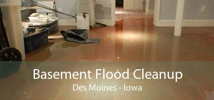 Basement Flood Cleanup Des Moines - Iowa