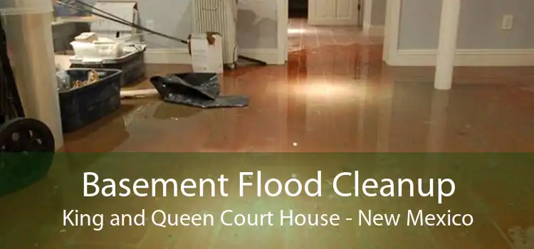 Basement Flood Cleanup King and Queen Court House - New Mexico