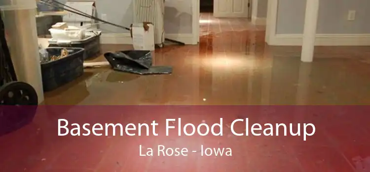Basement Flood Cleanup La Rose - Iowa