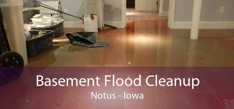 Basement Flood Cleanup Notus - Iowa