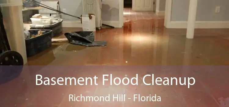 Basement Flood Cleanup Richmond Hill - Florida