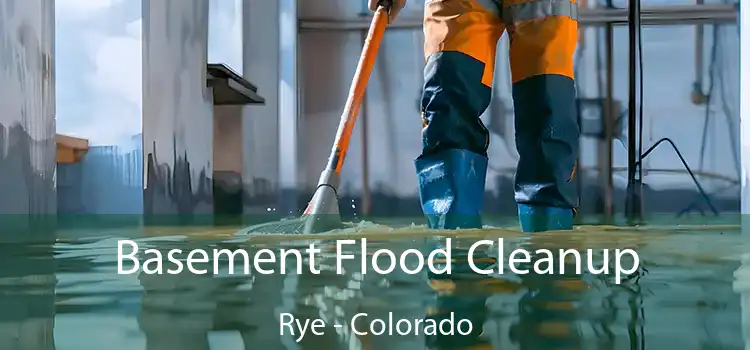 Basement Flood Cleanup Rye - Colorado