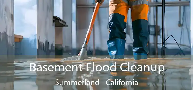 Basement Flood Cleanup Summerland - California