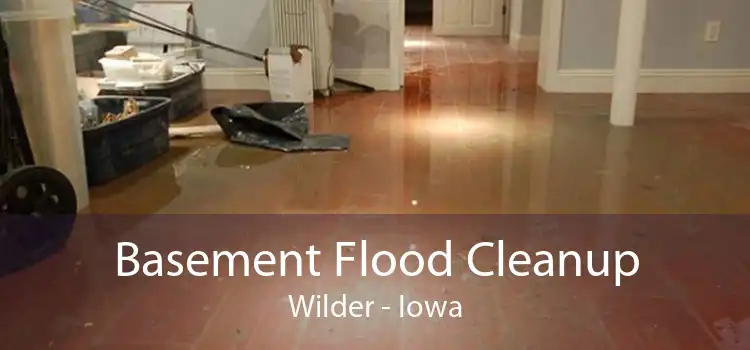 Basement Flood Cleanup Wilder - Iowa