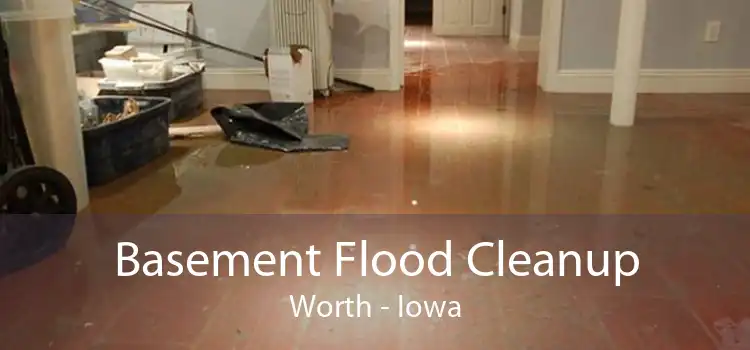 Basement Flood Cleanup Worth - Iowa