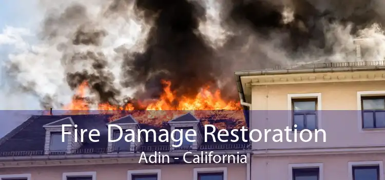 Fire Damage Restoration Adin - California