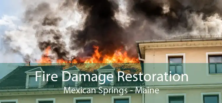 Fire Damage Restoration Mexican Springs - Maine
