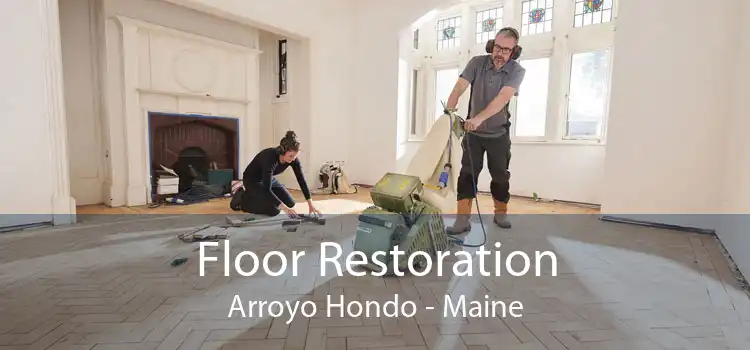 Floor Restoration Arroyo Hondo - Maine