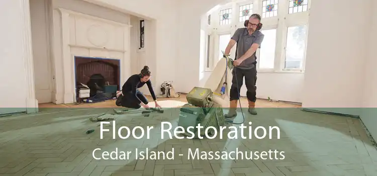 Floor Restoration Cedar Island - Massachusetts