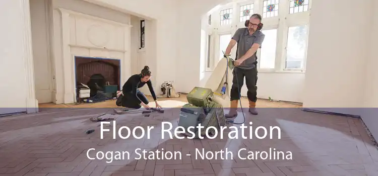 Floor Restoration Cogan Station - North Carolina