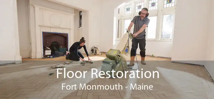 Floor Restoration Fort Monmouth - Maine