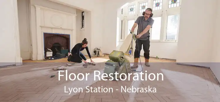 Floor Restoration Lyon Station - Nebraska