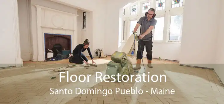 Floor Restoration Santo Domingo Pueblo - Maine