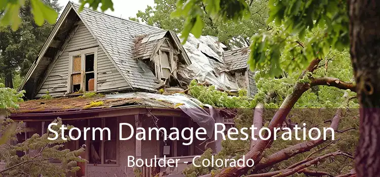 Storm Damage Restoration Boulder - Colorado