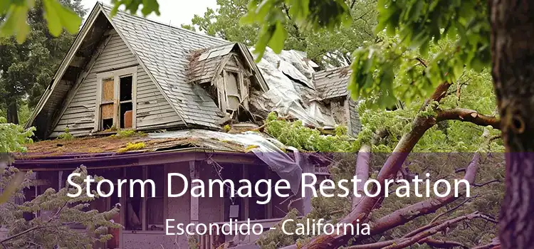 Storm Damage Restoration Escondido - California