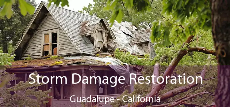 Storm Damage Restoration Guadalupe - California