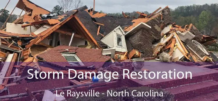 Storm Damage Restoration Le Raysville - North Carolina