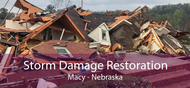 Storm Damage Restoration Macy - Nebraska