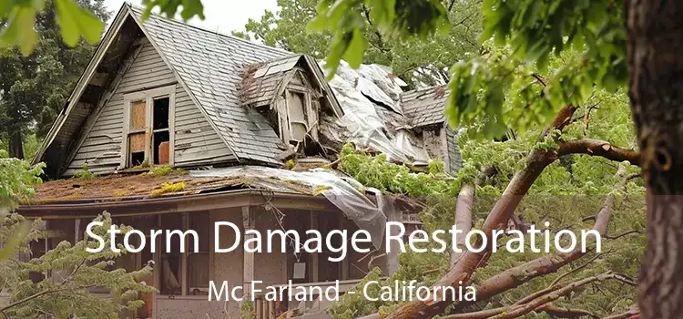 Storm Damage Restoration Mc Farland - California