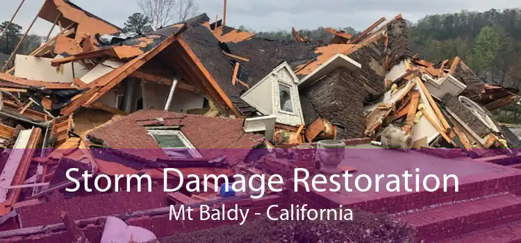 Storm Damage Restoration Mt Baldy - California