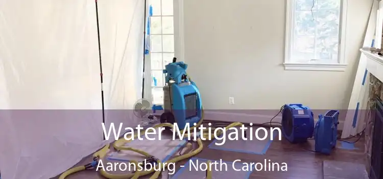 Water Mitigation Aaronsburg - North Carolina