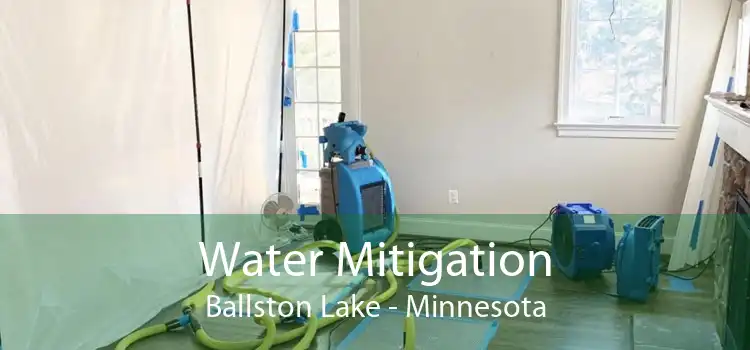 Water Mitigation Ballston Lake - Minnesota