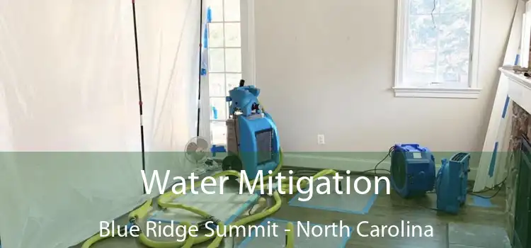 Water Mitigation Blue Ridge Summit - North Carolina