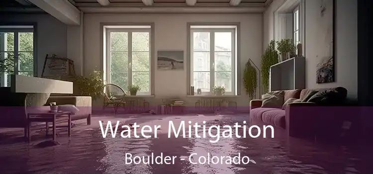 Water Mitigation Boulder - Colorado