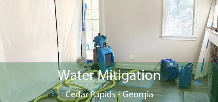 Water Mitigation Cedar Rapids - Georgia