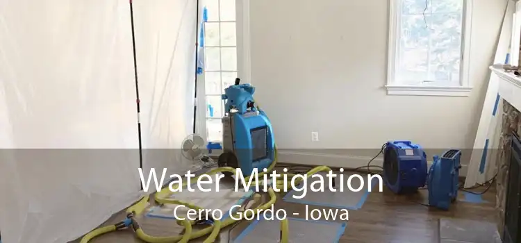 Water Mitigation Cerro Gordo - Iowa