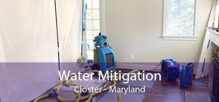 Water Mitigation Closter - Maryland