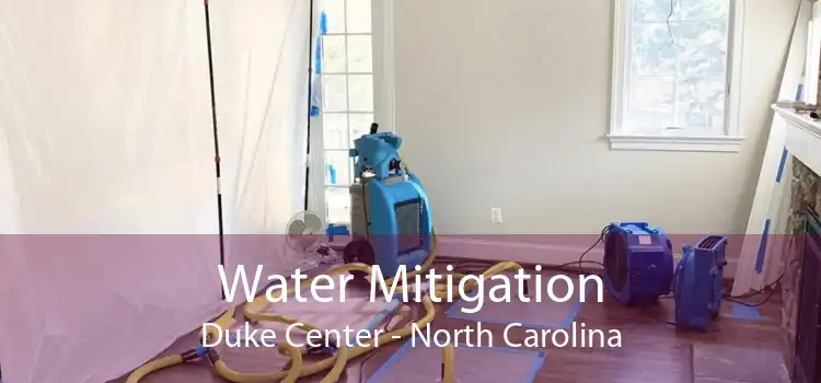 Water Mitigation Duke Center - North Carolina