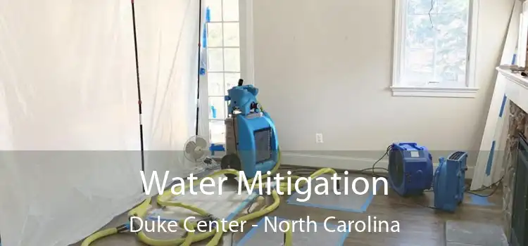 Water Mitigation Duke Center - North Carolina