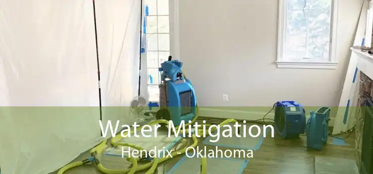 Water Mitigation Hendrix - Oklahoma