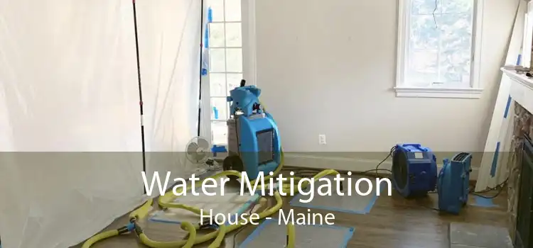 Water Mitigation House - Maine