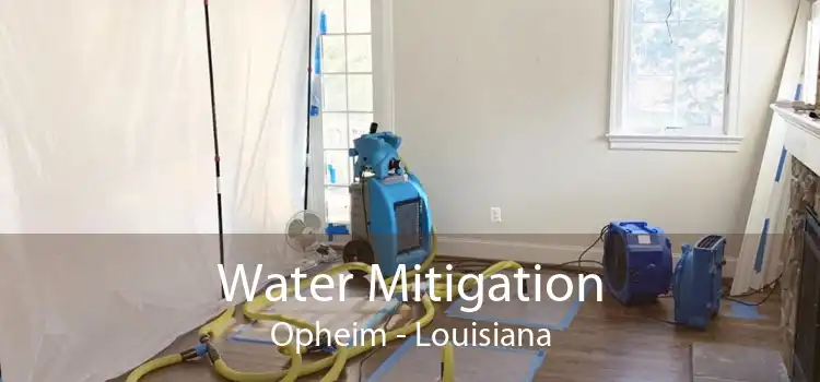 Water Mitigation Opheim - Louisiana