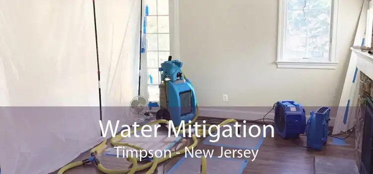 Water Mitigation Timpson - New Jersey